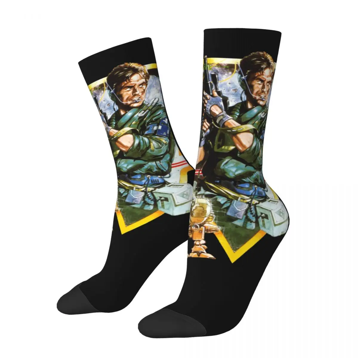 

Funny Metal Gear Solid MGS Basketball Socks Polyester Middle Tube Socks for Women Men