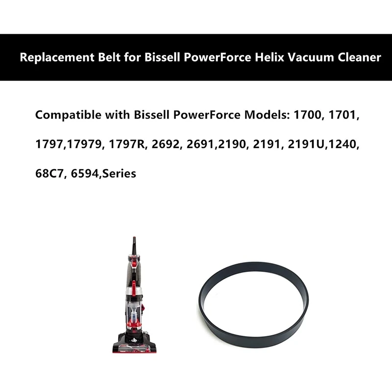 Replacement Belt For Bissell Powerforce Helix Vacuum Cleaner,Compatible For 2191U, 2191, 2190, 1797, 1700 Part 2031093