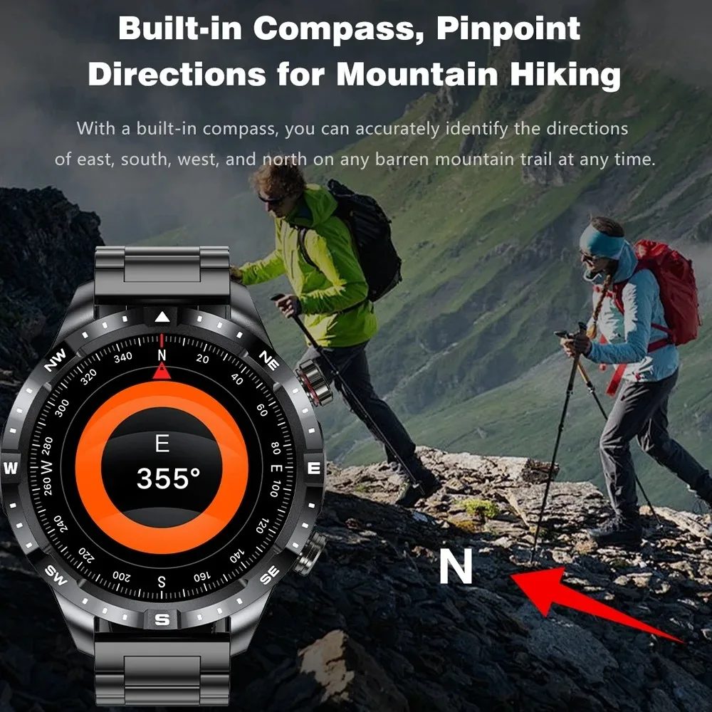 Military Grade GPS Smart Watch with Large Battery