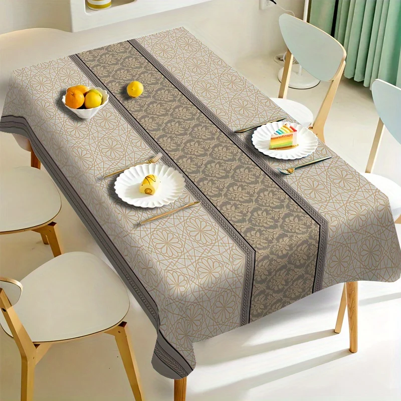 VIKAMA Light Luxury Geometric Splicing Tablecloth Home Restaurant Cafe Deck Internet Celebrity Nordic Style