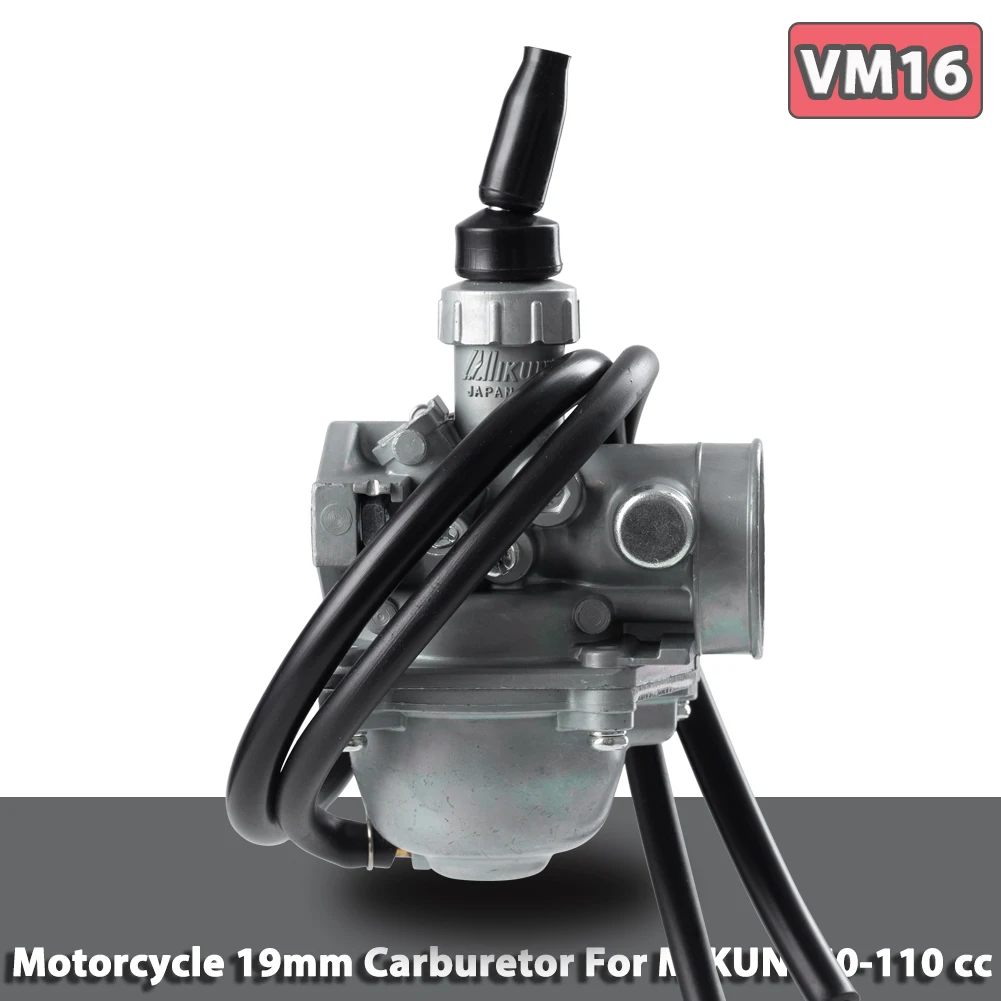 VM16 19mm Carburetor For MIKUNI 50 70 90 100 110cc Dirt Pit Bike Atv Quad Buggy Go Kart Monkey Motobike Motorcycle Carb