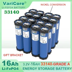 3.2v 33140 15Ah LiFePO4 Lithium Iron Phosphate Battery diy 4s 12v 24V Solar Inverter Boat E-scooter power tools+Nickel Grade A