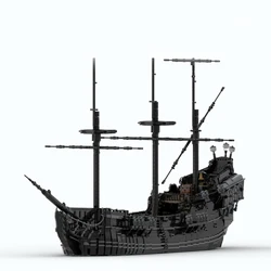 7398PCS Famous pirate Movie MOC Black Pearl three-masted galleon model DIY creative ideas Child Toy birthdayGift building blocks