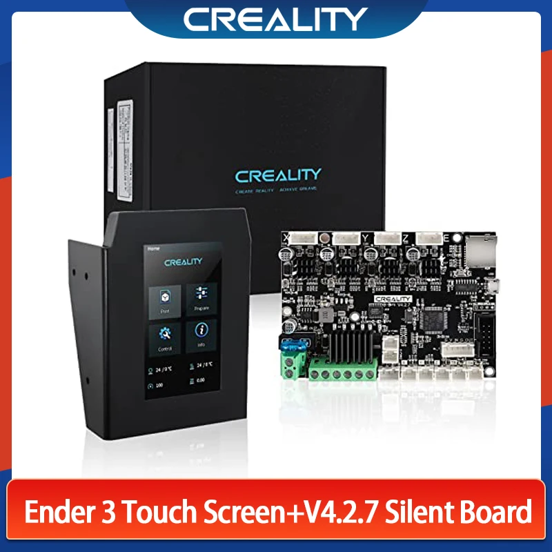 

Official Creality Ender 3 Touchscreen Kit 4.3 Inch LCD Display with V4.2.7 Mainboard for Ender 3/ Ender-3 V2/3 Pro 3D Printers