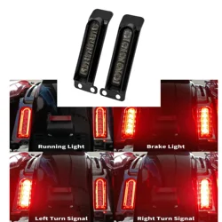 Motorcycle LED Filler Panel Lights Rear Fender Light Turn Signals for  For Harley Touring Electra Glide Road King FLHTK 14-2023