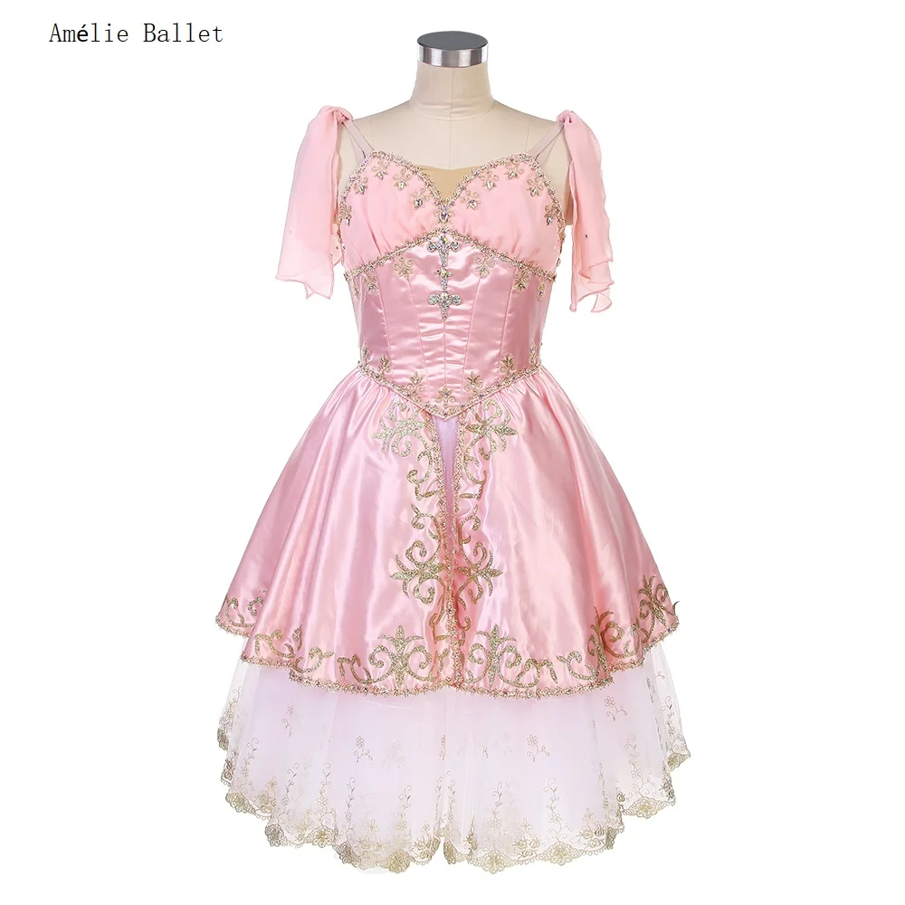 

B24060 Pink Professional Ballet Tutus for Awakening of Flora Hebe variation Girls and Women Romantic Long Ballet Costumes
