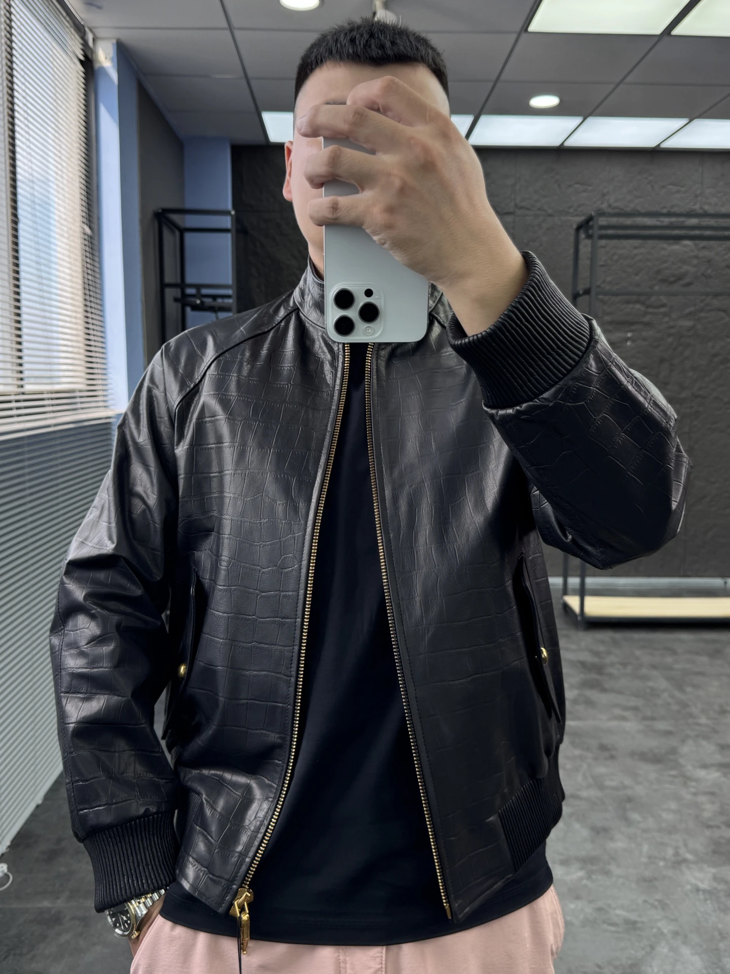 

Svip Cabinet 35000, мужская повседневная кожаная куртка из натуральной телячьей кожи с воротником-стойкой Jaet Faion Urban Sle Long Sve на молнии, чистый цвет