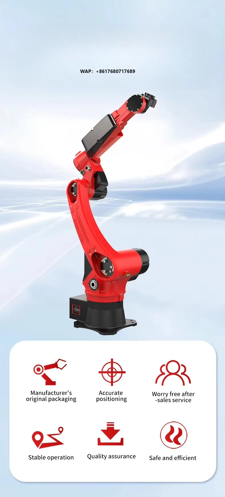 Supplied by ManufacturerBraun Welding Robott Six Axis Robot Arm Industrial Robot Arm6kg