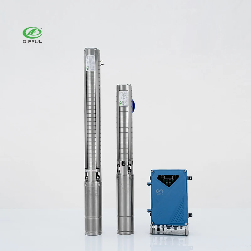 200m Head  ACDC Hybrid Solar Water Pump for Deep Well Irrigation System in Kenya