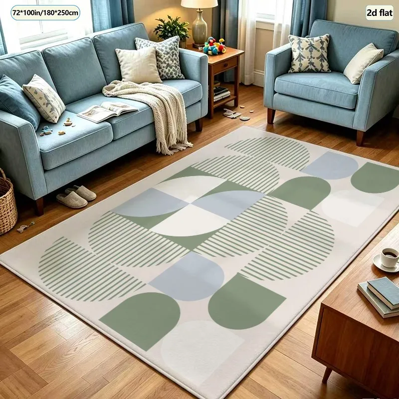 1 Piece of Geometric Minimalist Style Carpet, Soft and Comfortable, Suitable for All Seasons, Lightweight and Easy to Care For, Perfect for Living Room, Bedroom, Entryway Decoration, and Winter and Autumn Home Decor.