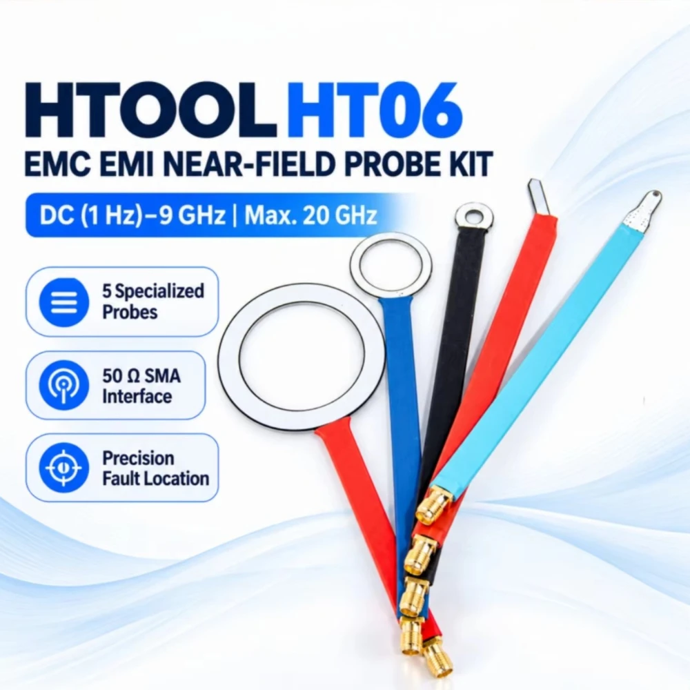 5-Probe EMC Near-Field Kit DC-20GHz Magnetic Electric Field Probe 1mm Precision Non-Contact SMA 50Ohm for EMI/EMC Diagnosis
