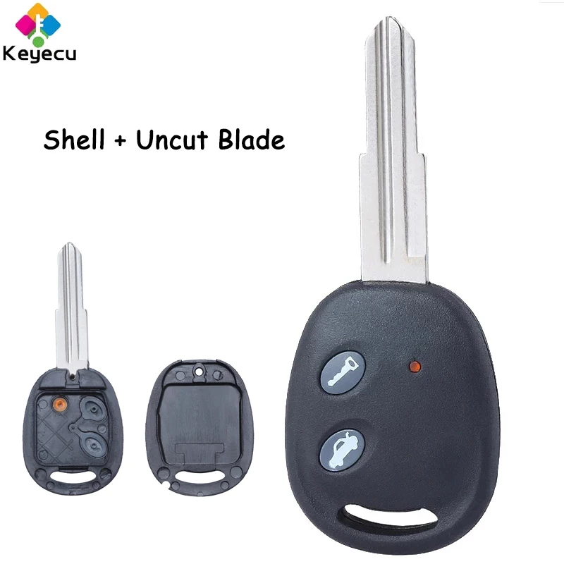 KEYECU Remote Control Car Key Shell Case Cover With 2 Buttons for Chevrolet Aveo 2009 2010 2011 2012 - 2016 Fob RK950EUT CE 0678