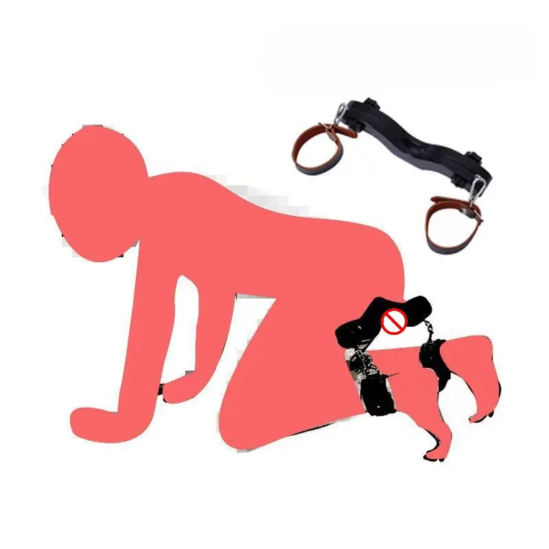 SM scrotal restraint clip sex toy training punishment for male kneeling punishment device for self bondage of scrotum