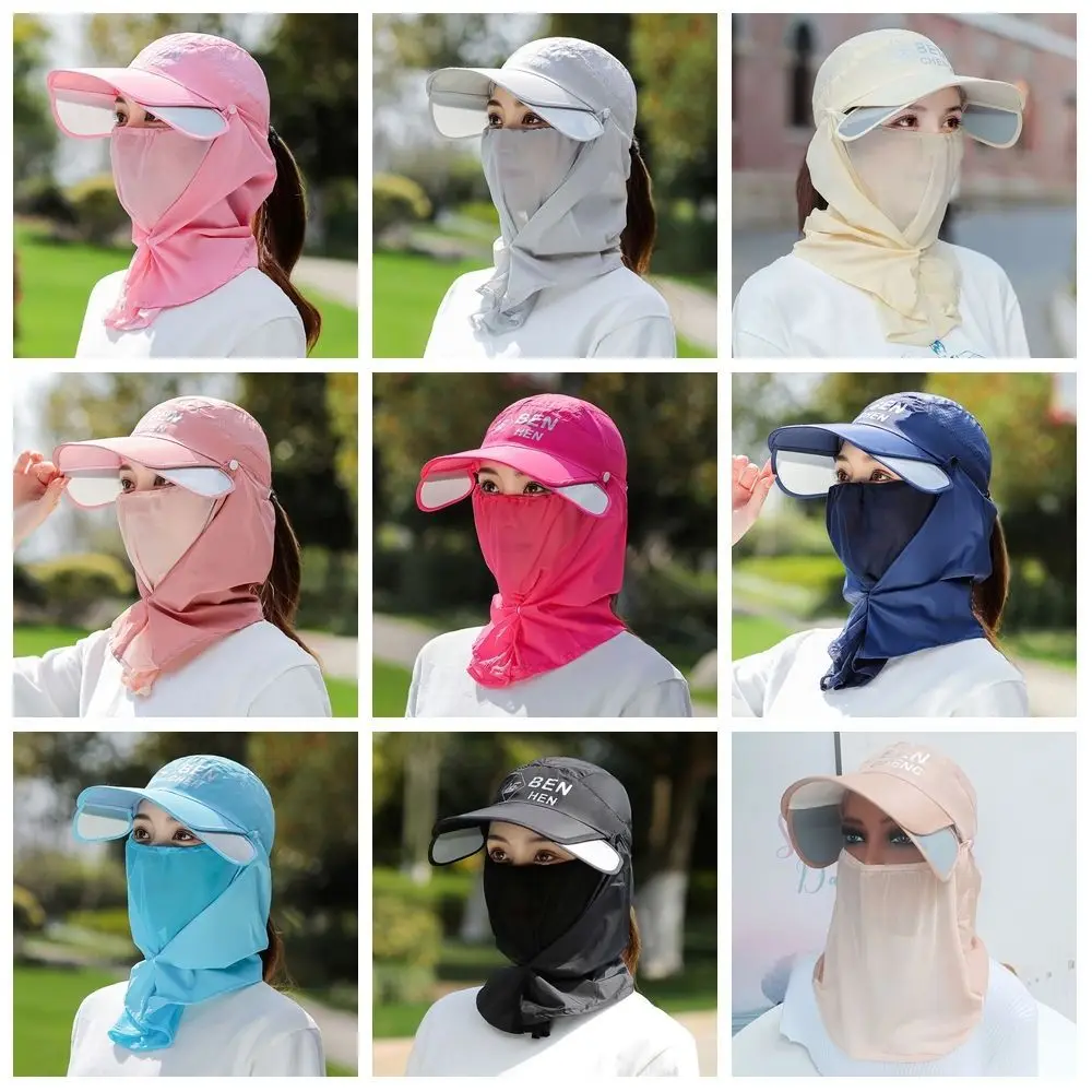 速乾帽子 日よけ帽子 サンハット シールド つば広 バケットハット ネックフラップ付き 釣り帽子 バケットハット ネックカバー付き レディース