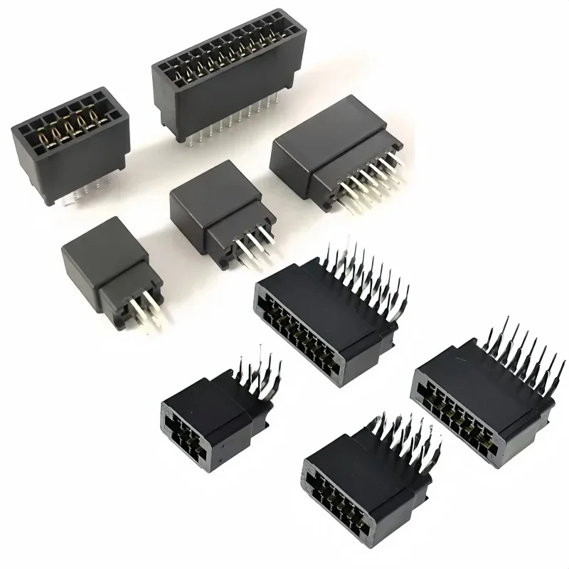 2.54mm Pitch 6P 8P 10P 12P 16P 20P 26P 30P 36P 40P-98 Pin Edge Card Connector Slot PCB Gold Finger Socket Through Holes