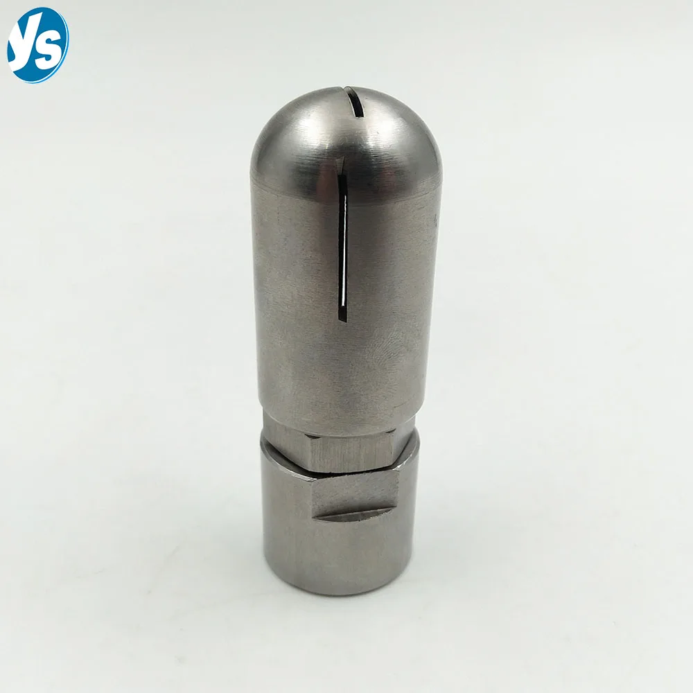 

1/2" Stainless Steel 304 Rotary Spray Ball, 360 Degree Rotating Tank Washing Nozzle, Thread Rotary Cleaning Head, Sprayers