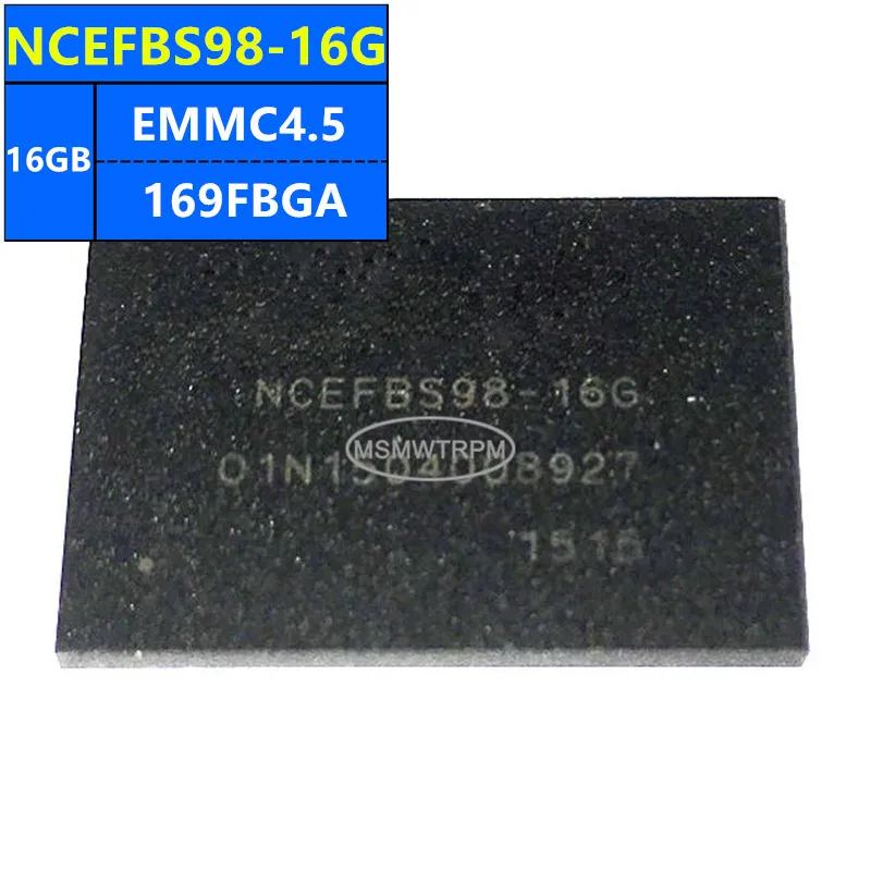 KLMAG4FEJA-B001 NCEFBS98-16G THGBM5G7A2JBAIM EMMC4.5 16GB 169FBGA ชิปหน่วยความจํา IC ส่วนประกอบอิเล็กทรอนิกส์ใหม่เดิม