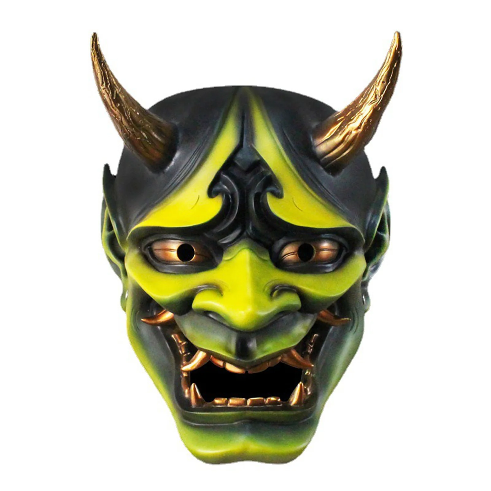 Japanese Monster Devil Hannya Noh Kabuki Demon Oni Samurai Resin Mask Full Face