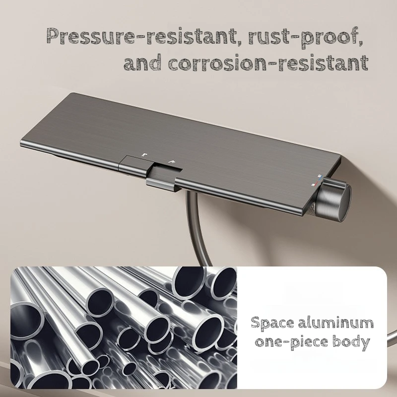 Adjustable Shower Column Multifunctional Shower Trim System High Hardness Bathroom Fixtures Wear Resistant Showers Faucets view 2
