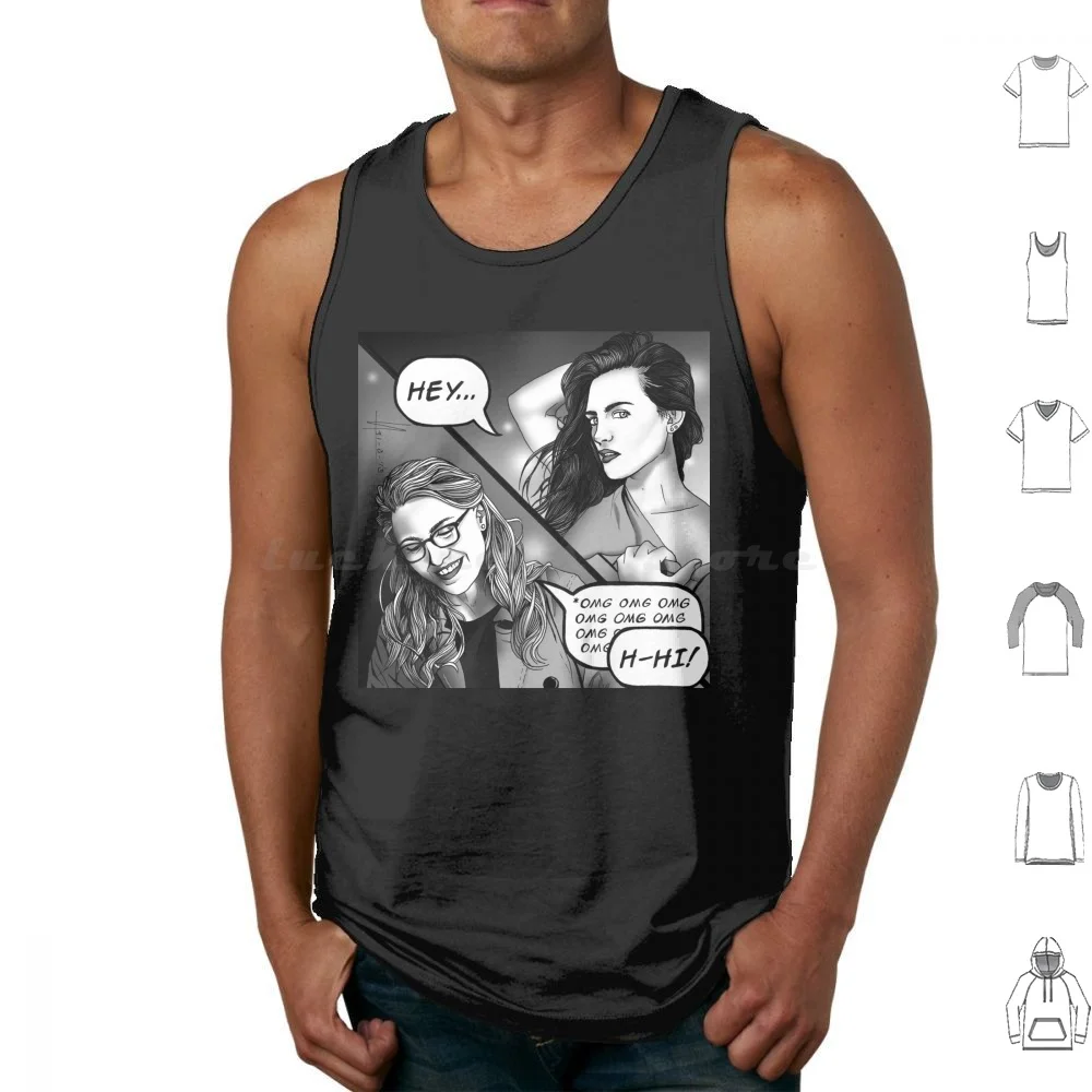 Supercorp Flirt Tank Tops Vest Sleeveless Supercorp Kara Danvers Lena Luthor Melissa Benoist Katie Mcgrath Meltie Flirt