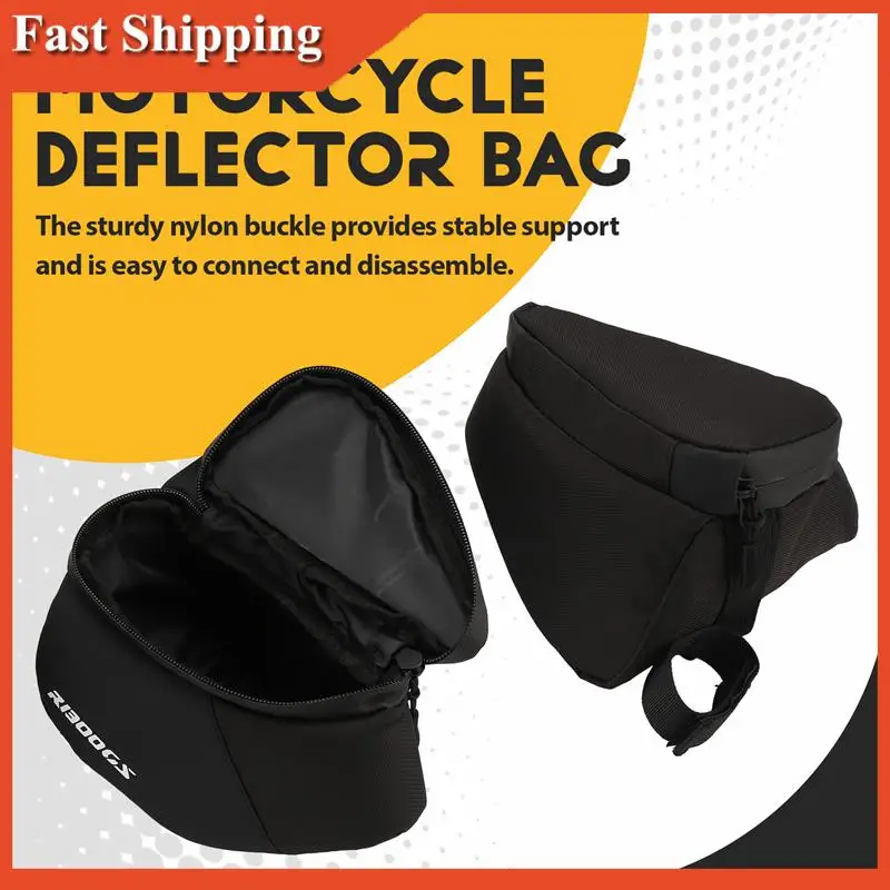 

A90E-Motorcycle Side Windscreen Bags Wind Deflector Bag Set For BMW R1300GS R 1300 GS Front Tool Bag Waterproof Vario Bag