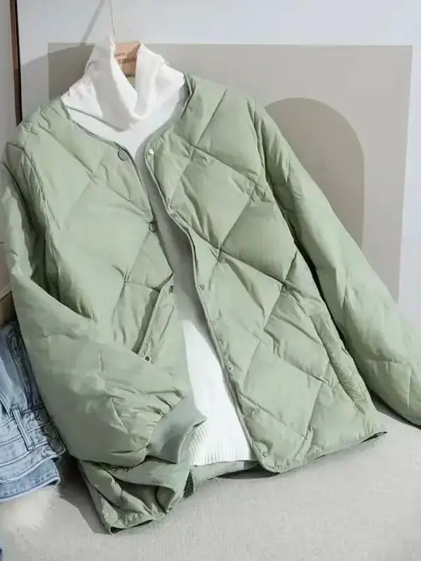 

New Autumn Winter Warm Quilted Lightweight Women's Parka Jaet Faionable Cotton Clothes Lady's Premium Quali