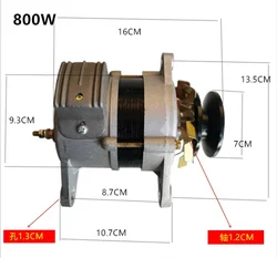 Małe domowe koła pasowe generatory diesla 220V 800W 1300W 1500W alternator zupełnie nowa czysta miedź