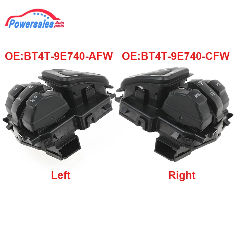 Nuevo interruptor de control de crucero para volante de coche BT4T-9E740-AFW BT4T-9E740-CFW para Ford Edge Explorer Flex BT4T9E740AFW BT4T9E740CFW