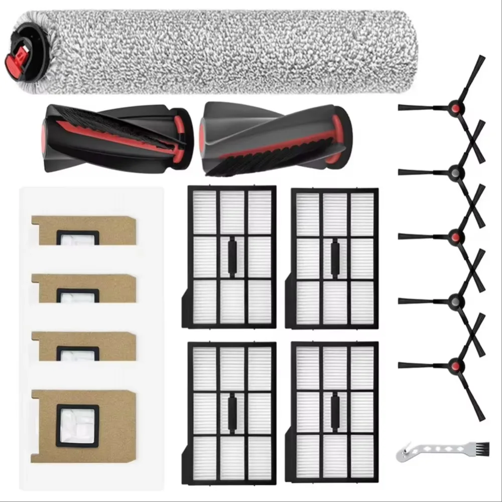 

Roller Brush Rolling Mop Filters Dust Bags Side Brushes Replacement For Eufy E28 For Omni / E25 For Omni Robot Vacuum Parts