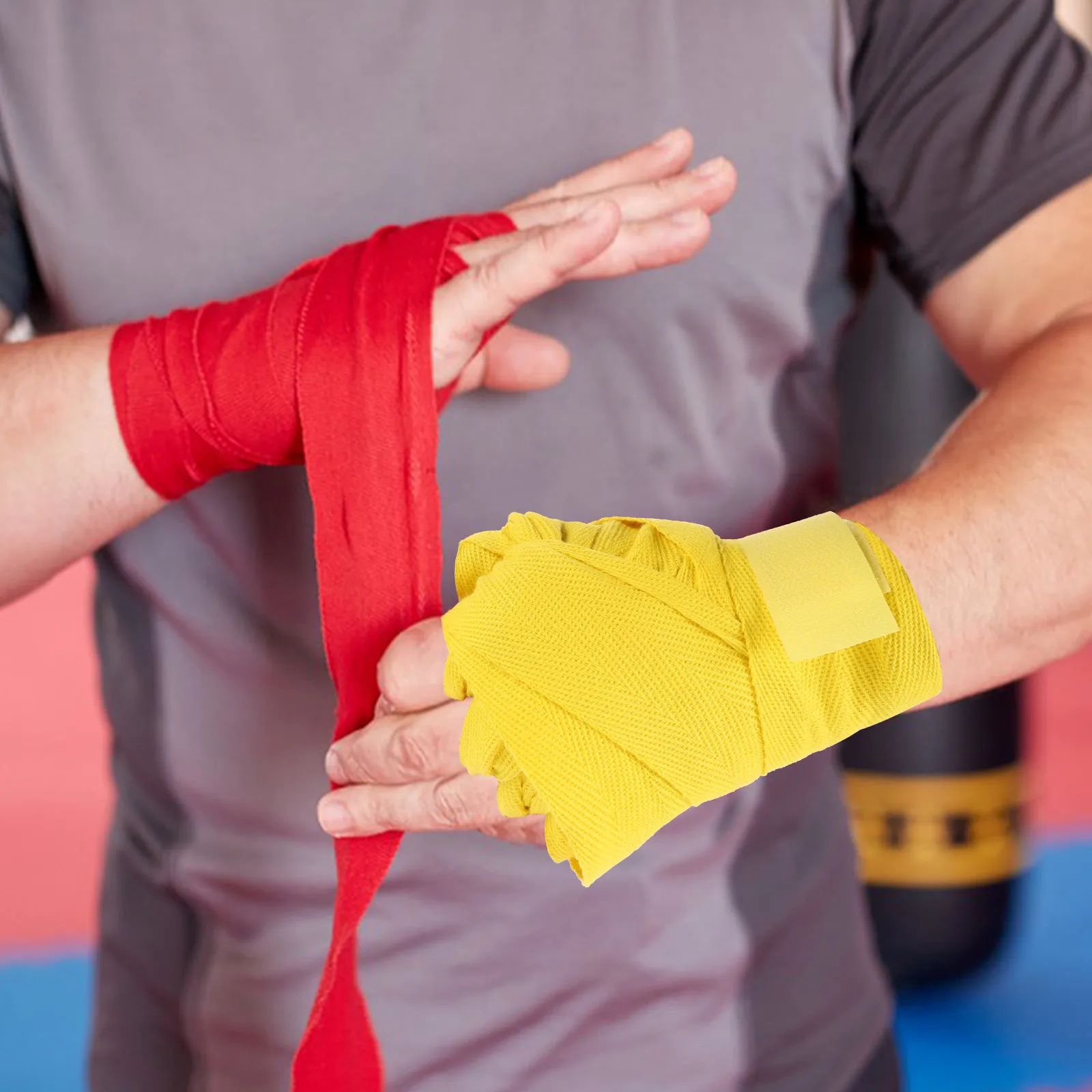 2 Rolls Breathable Boxing Wrist Wraps Sweat-Absorbent Hand Strap Boxing Protection Wrap Sports Supplies Wrist Wrap for Sports
