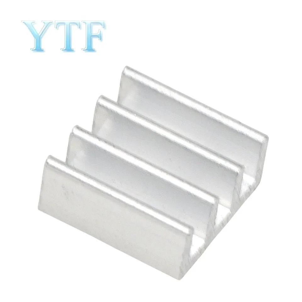 10 Stks/partij Koelbak Radiator Koeler Radiator 11X11X5.5Mm Hoge Kwaliteit Zilver Koellichaam