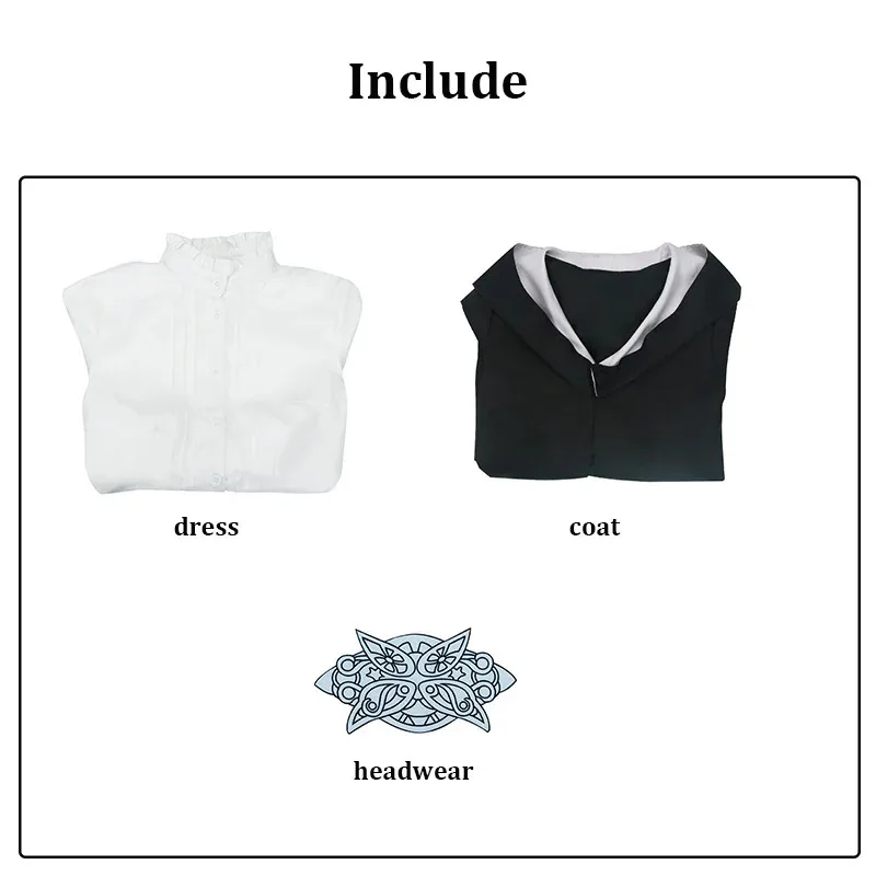 Beyond Journey's End Fern Cosplay Costume Anime Sousou no Frieren Dress Wigs Women Party Role Playing Outfits cm;5