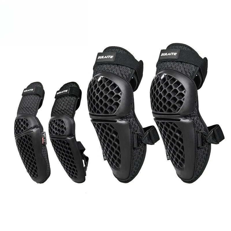 CE Motorcycle Mesh Motocross Knee Leg Elbow Pads Covers Set for Racing Sports Protection gear Skateboard Guard Adult Accessories