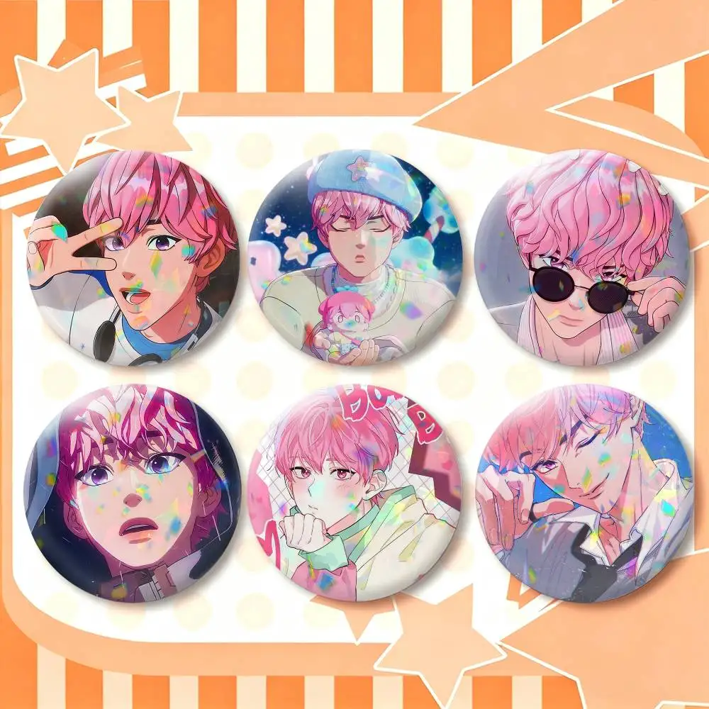 B-Bamby PLAVE Virtual Idol  25 32 44 58 75mm Badges Personalized Round Brooches Pins Accessory Gift
