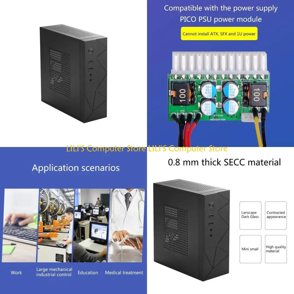 

Компьютерные корпуса A52B Шасси SGCC Настольный мейнфрейм для игрового корпуса DIY Шасси