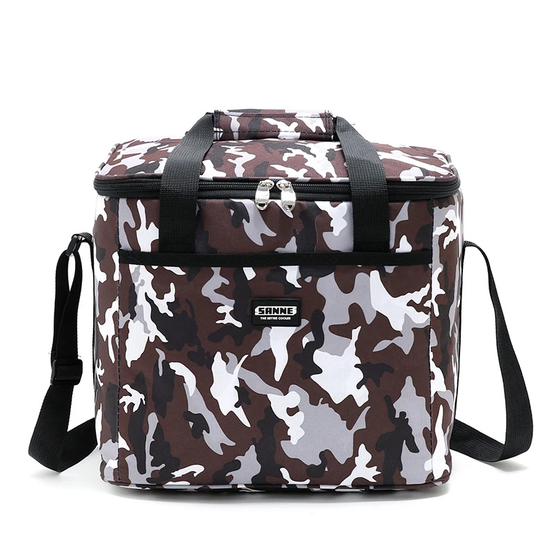 Borsa da Picnic impermeabile all\'aperto militare Camo Cool zaino portatile da campeggio borsa per alimenti pieghevole scatola termica Hike Gadget