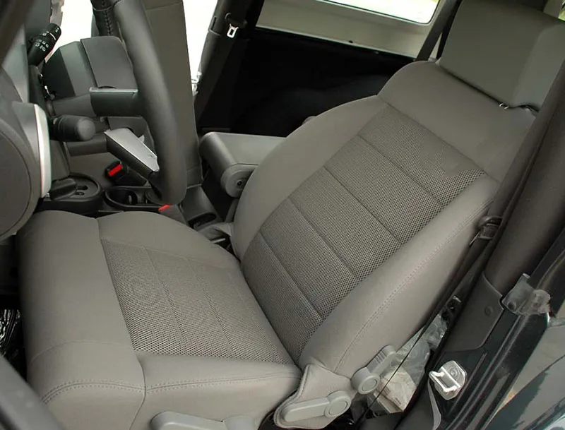 For Jeep Wrangler III JK 2 Door 2006 2007 2008 2009 2010 pu Leather Custom Car Seat Covers Set Protector Accessories