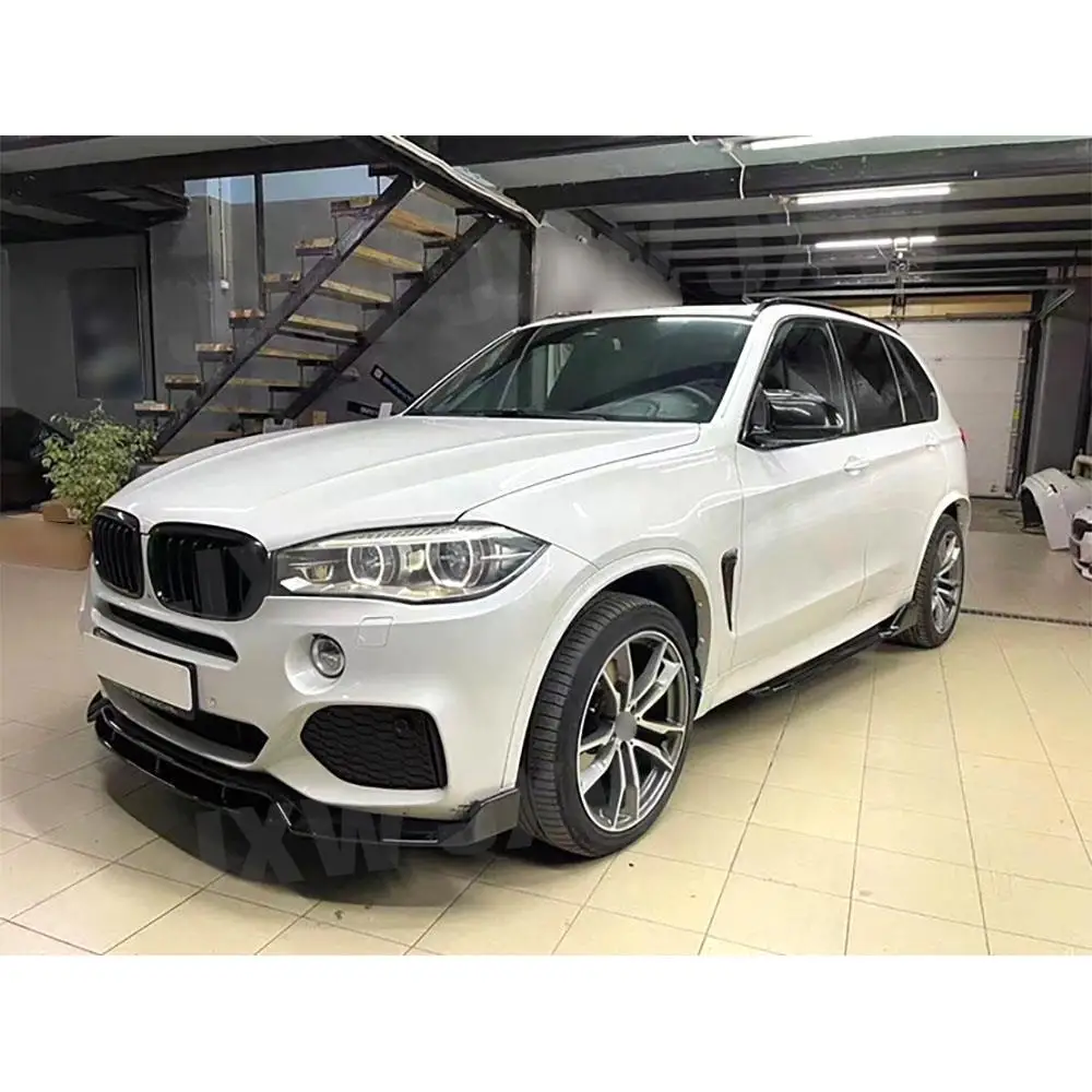 

JCHEY 2 pcs For BMW X5 F15 M Sport 2015-2018 Side Skirts Carbon Fiber ABS Aprons Body Kirts Car Accessories