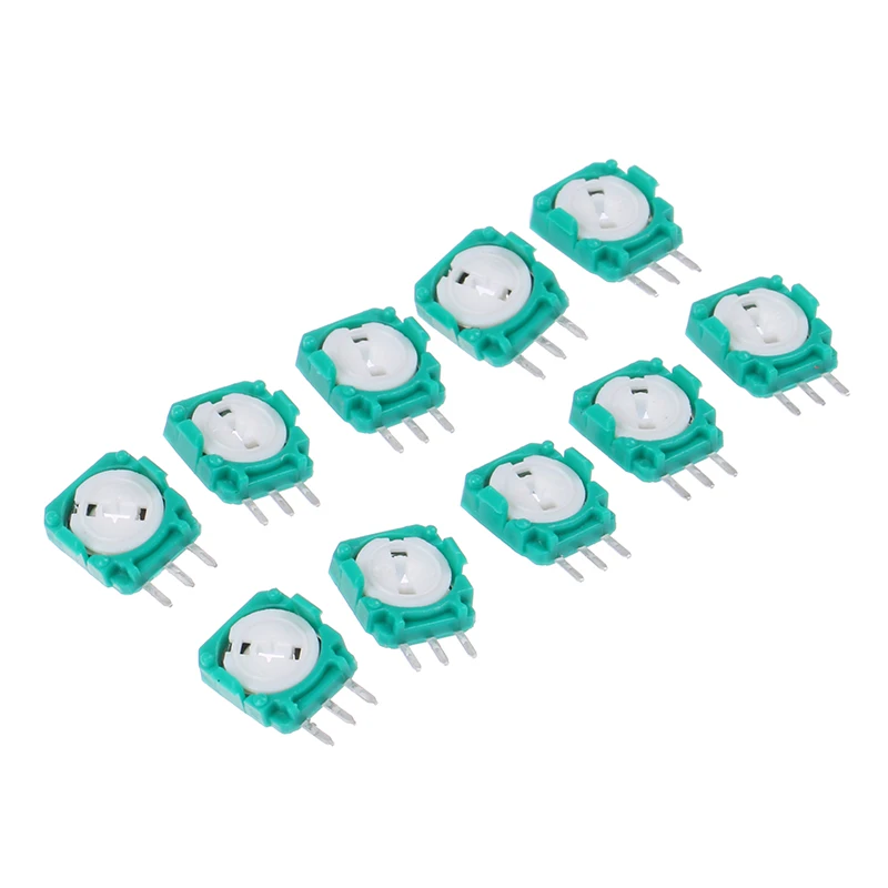 Potenciômetro para PS4, XBOX ONE, Joystick Verde, Joystick, 10Pcs