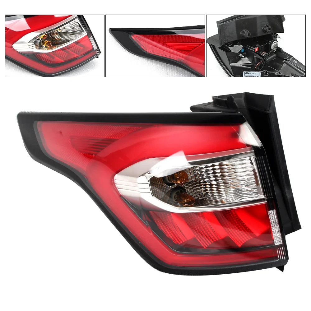 

Комплект задних фонарей для Ford Escape 2017-2019 Kuga (левый+правый), светодиодные задние фонари, стоп-сигналы, указатели поворота, прочный корпус из АБС-пластика