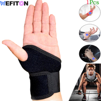 1Pcs Wrist Support Braces Sports Exercises Training Hands Protector Wrist Wraps with Thumb Loops - Fits for Both Hands,Arthritis