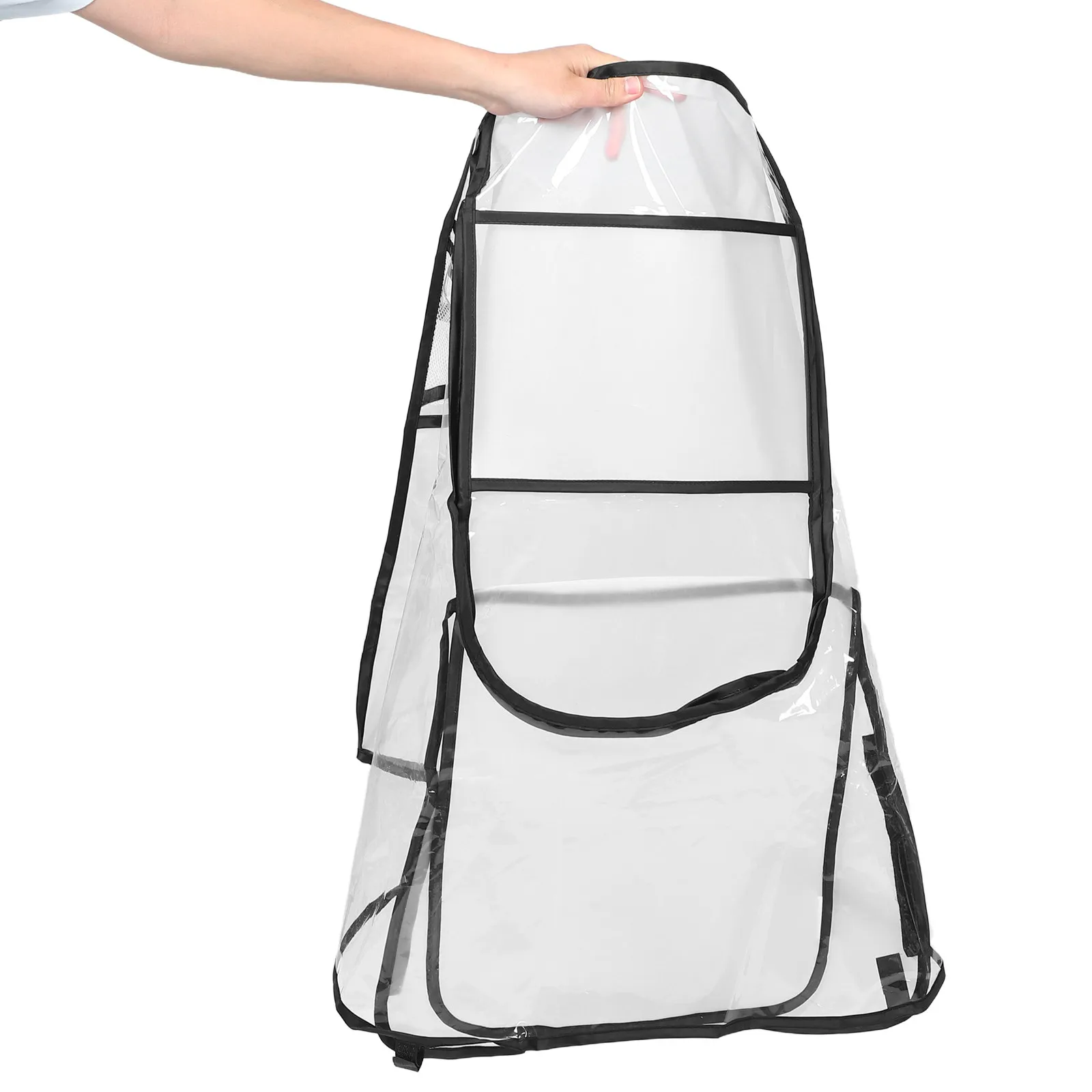 Universal Baby Stroller Rain Cover Waterproof Windproof Transparent Eva Material with Ventilation Nets for All Pushchairs