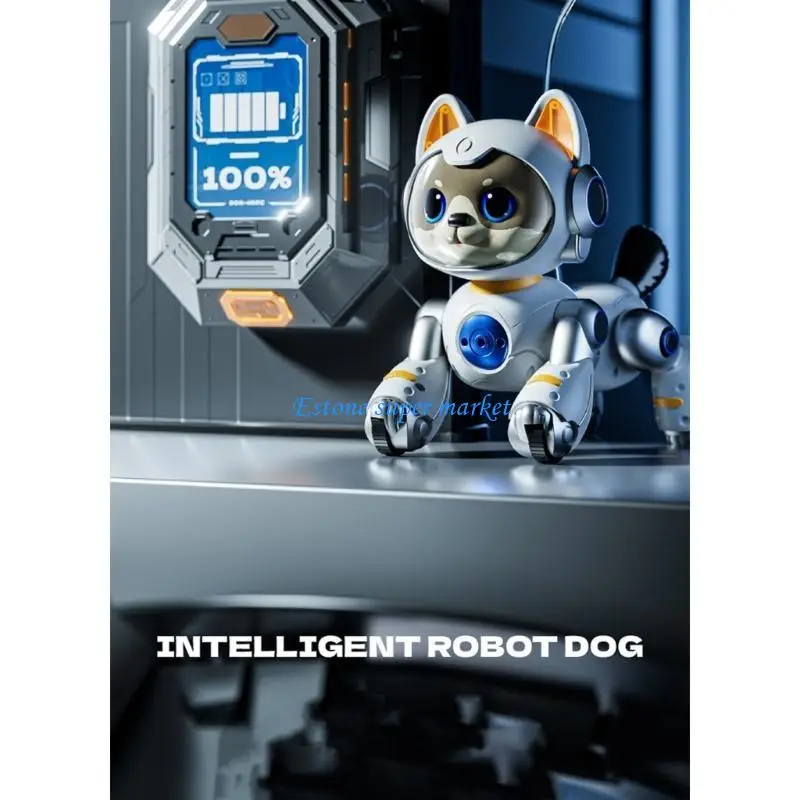 090B Programável AI Robot Dog Voice & Gesture Control Interactive Walking Pet Toy Brinquedo controle remoto elétrico para