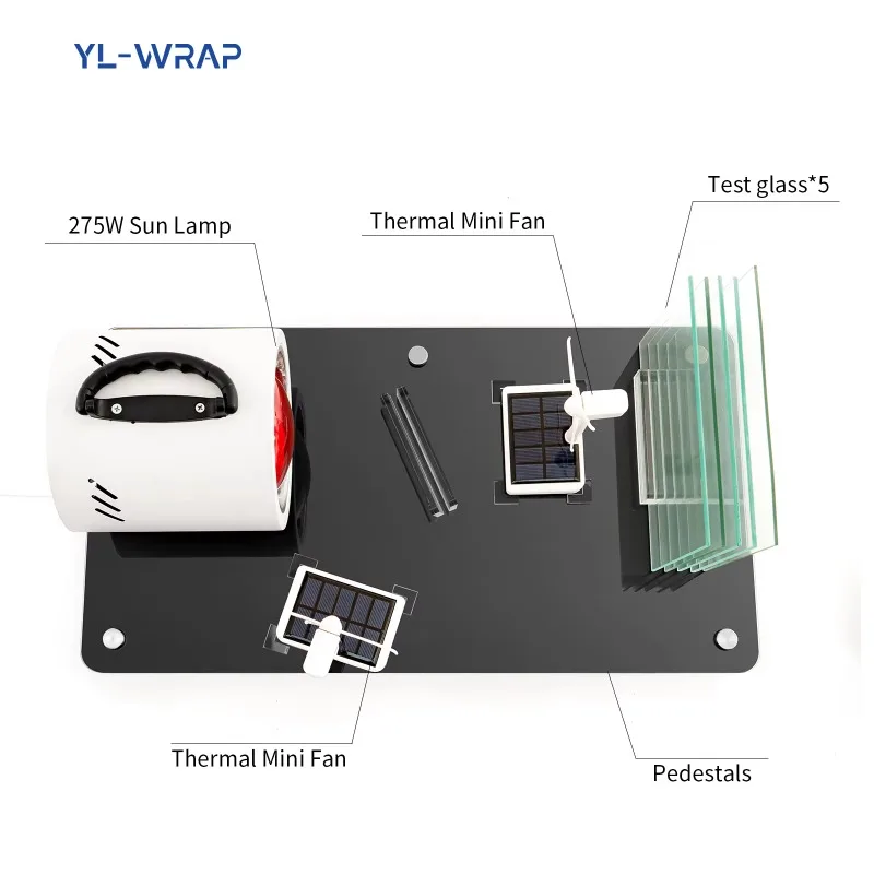 Good Quality Customized LOGO Thermal Insulation Car Tint Film Tester Window Film Testing Machine Car Film Display Yl-warp view 3