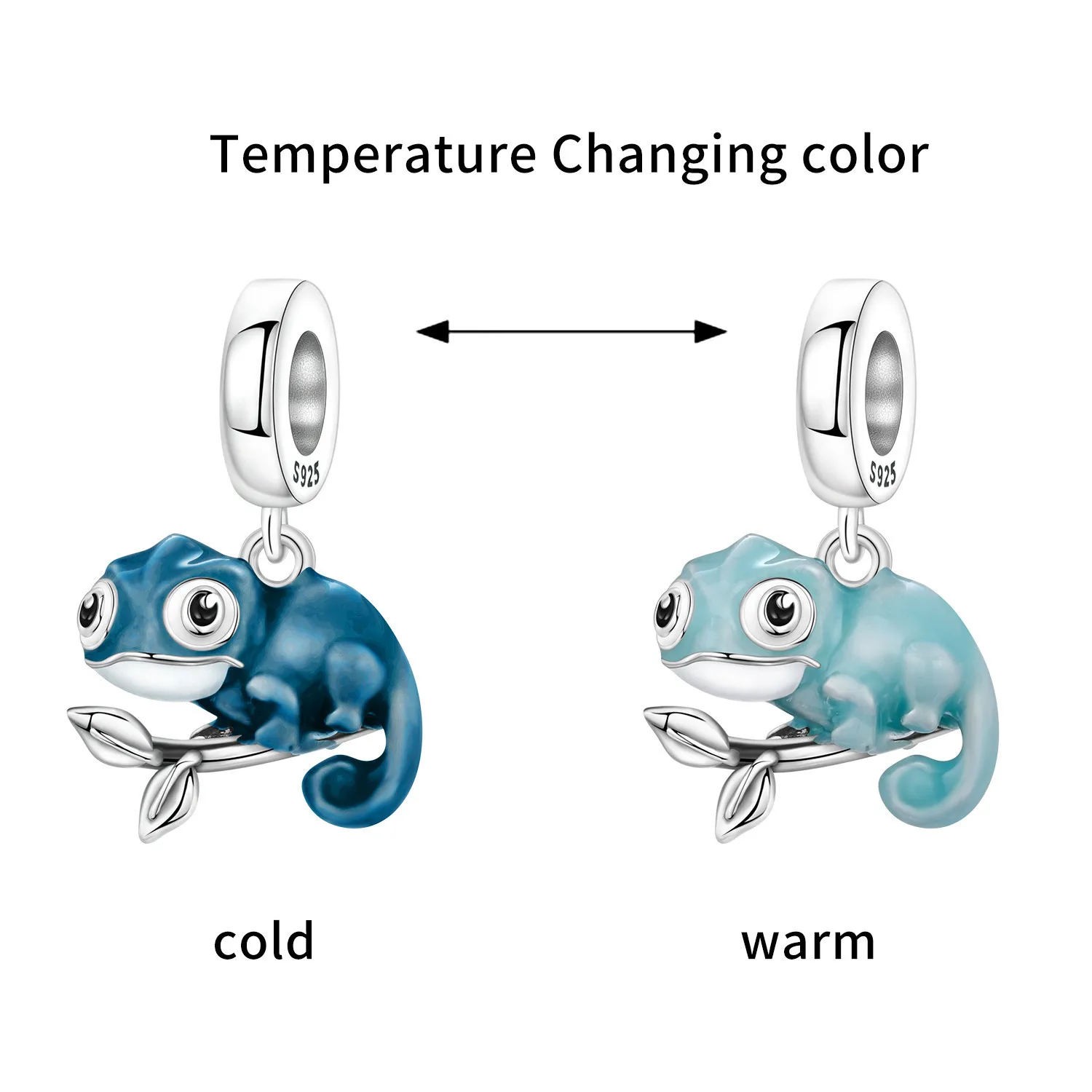 

Orstarry 925 Sterling Silver Chameleon Animals Pendant Beads Original Pendants Bracelet Charm Jewelry Party DIY Trendy Gifts