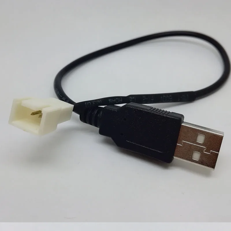 USB A Male To Fan 2pin 3-Pin 3pin Adapter Cable for 5V