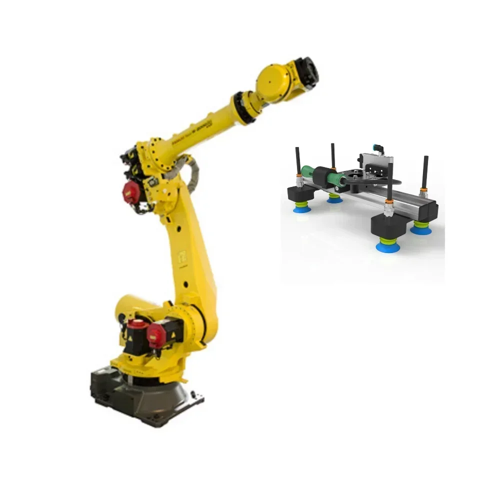 factory direct sales FANUC R-2000iC/125L Robot Long Arm Heavy Payload Handling Robot with Schunk gripper and CNGBS linear track