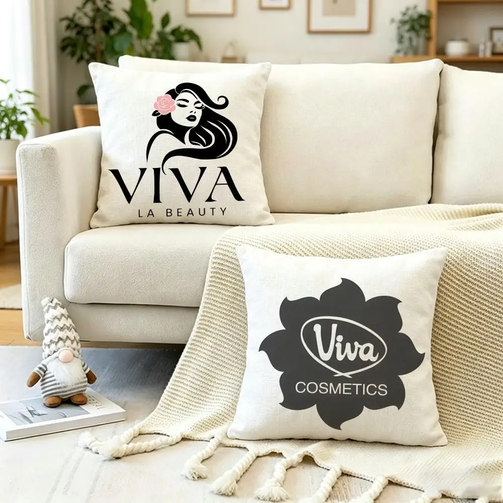 Surrounding area Viva Cosmeticsy Cushion Cover Anti-dustmite Pillowcase Invisible zipper silky short plush Sofa cushion cover