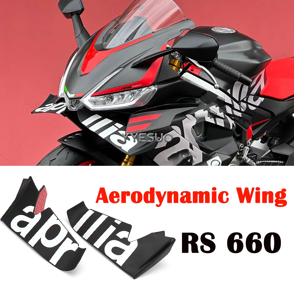 

RS 660 Accessories Motorcycle Front Beak Cover Carbon Fiber Wind Lip Cover Cone Aerodynamics Fairing Winglets for Aprilia RS660