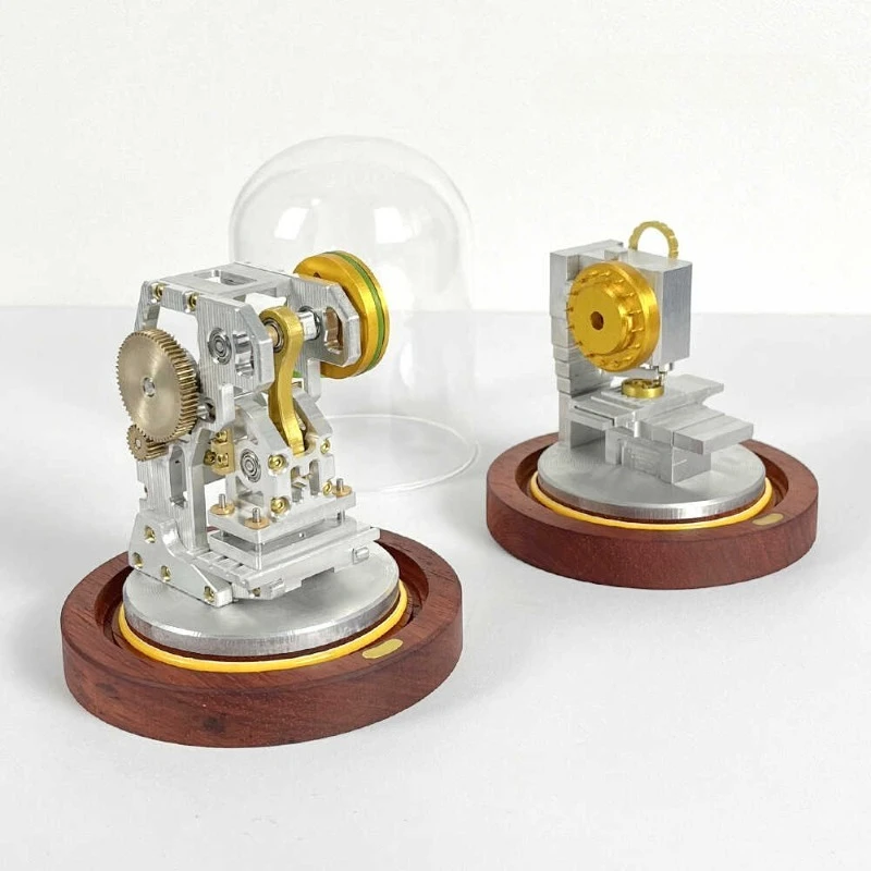 

Miniature Milling Machine Punch with Light and Dust Cover Wireless Charging Desktop Toy